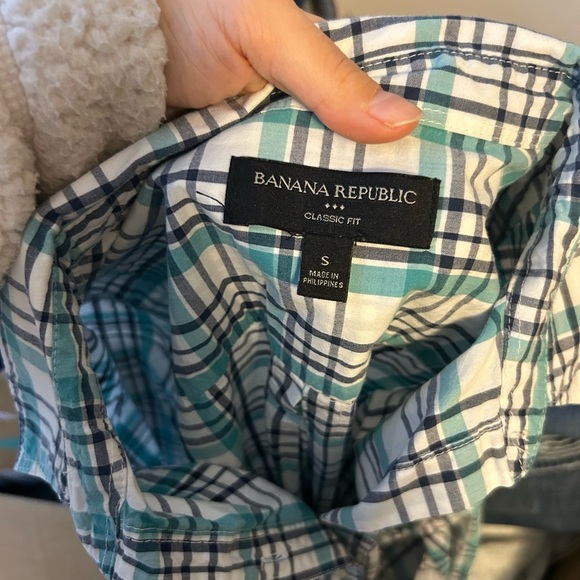 Banana Republic Cool Combo Plaid Classic Shirt - Picture 3 of 6